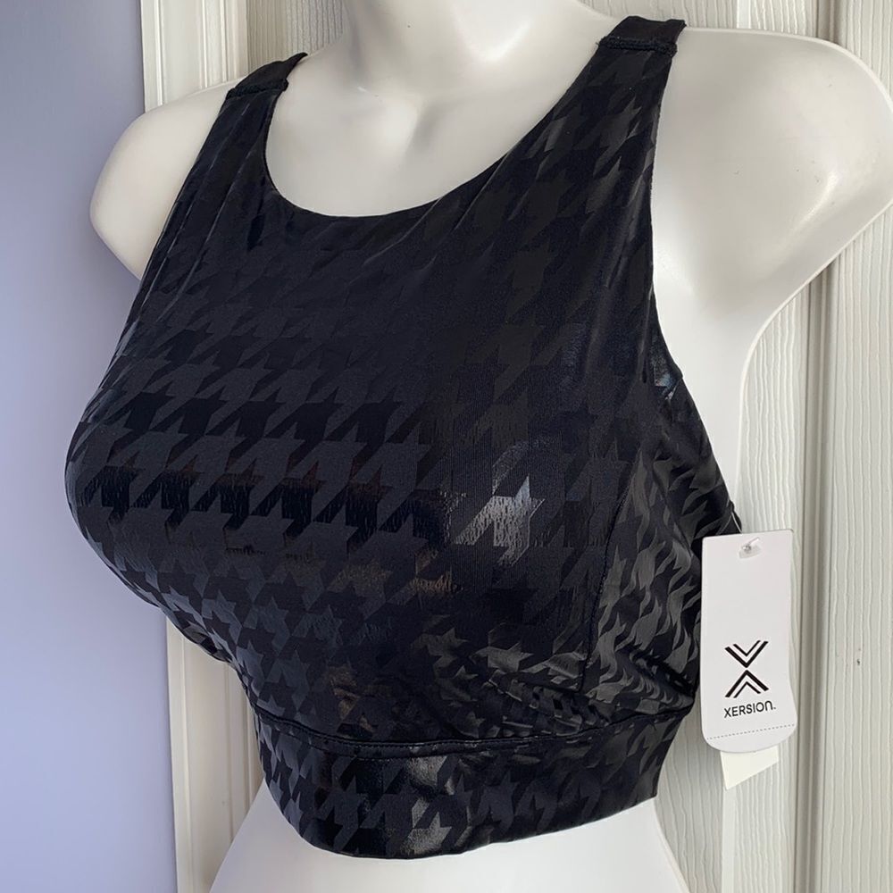 Xersion Medium Support Wire free Sports Bra XL Black